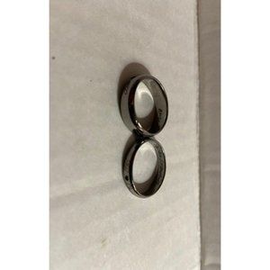 His and hers ring Size 6 silver FriendShip Wedding Bands Engagement Rings Unisex